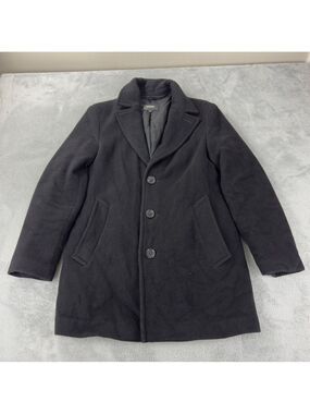 Mackage Men's Size Medium/38 EU Black Wool & Cashmere Blend Dillon Coat Winter